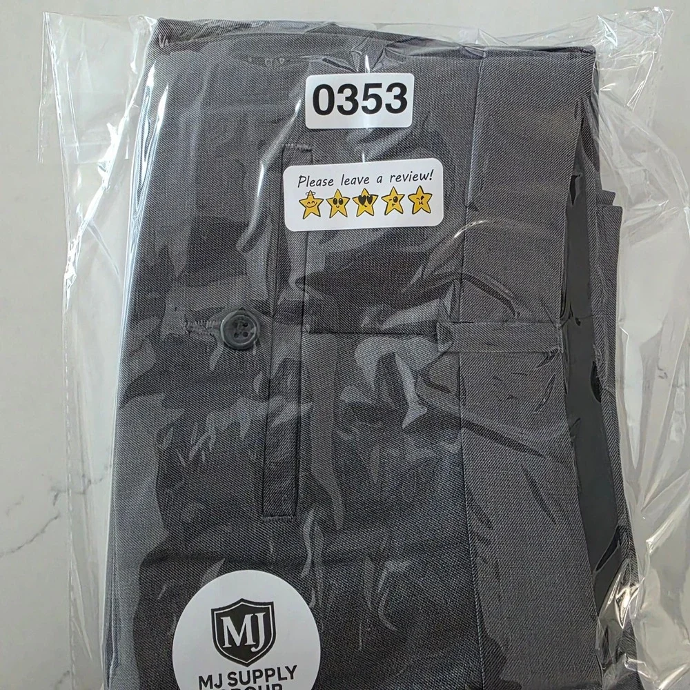 George Dress Pants Men 36x32 Gray Flat Front Slacks TOGM36341
